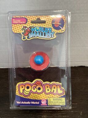 367-2023 Super Impulse World's Smallest Pogo Ball Red & Blue Actually Works New